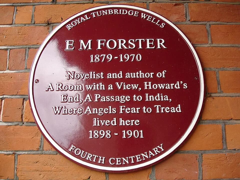 E. M. Forster - Lovely colour for a plaque
