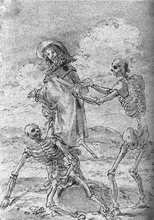 Francisco Quevedo - Leonaert Bramer - Quevedo and the Skeletons of Juan de la Encina and King Perico - WGA03103.jpg