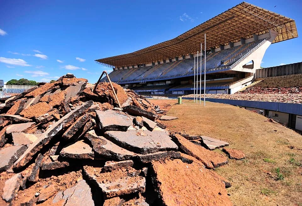 Garrincha Garrincha - Brasília - Cerimônia de lançamento da reforma e ampliação do Estádio Nacional de Brasília Mané Garrincha.