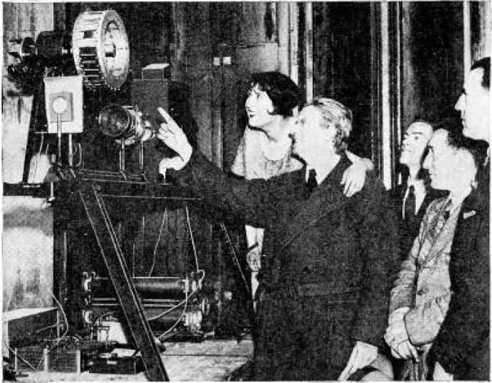 John Logie Baird - British television pioneer John Logie Baird showing his mechanical-scan television system in 1931.