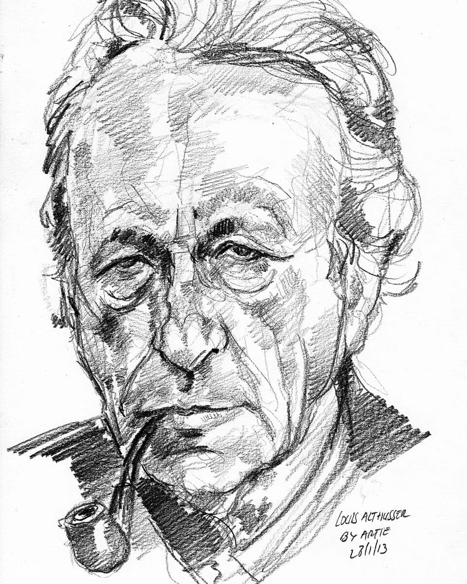 Louis Althusser - Pencil 4B on Canson.