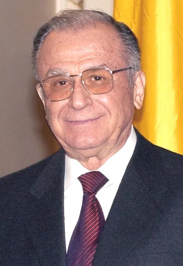 Ion Iliescu - O presidente da Romênia Ion Iliescu.