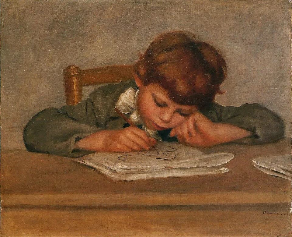 Jean Renoir - Pierre-Auguste Renoir - Jean Renoir dessinant.jpg