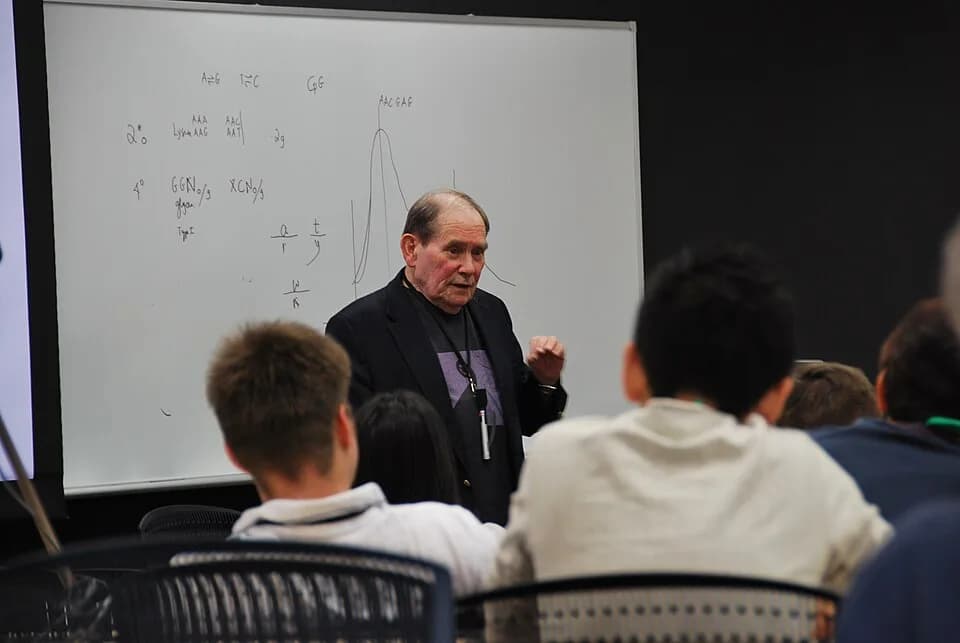 Sydney Brenner - Sydney Brenner speaking at the Okinawa Institute of Science and Technology, December 2008