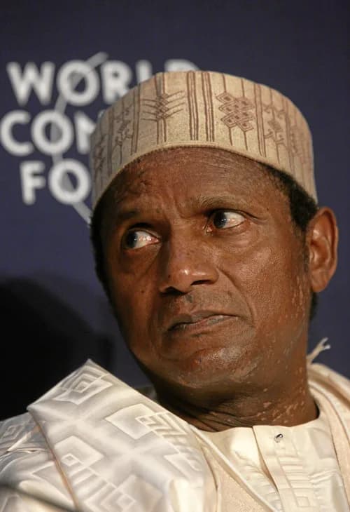 Umaru Musa Yar'Adua - DAVOS/SWITZERLAND, 25JAN08 - Yar' Adua, President of Nigeria, captured during the session 'Global Education Alliance Roundtable' at the Annual Meeting 2008 of the World Economic
