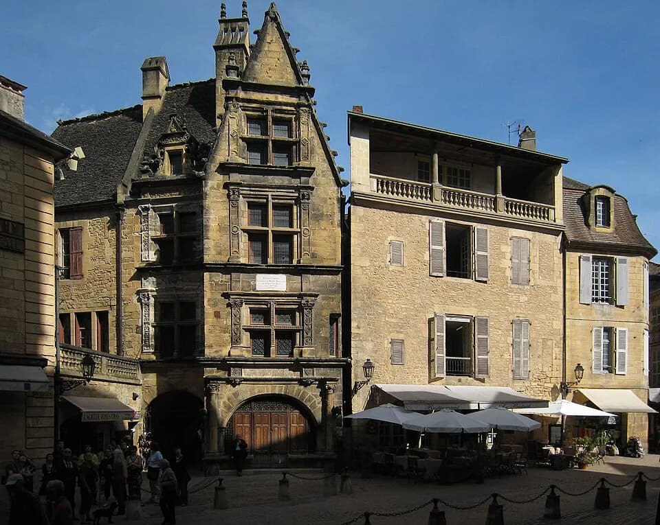 Étienne de La Boétie - Village of Sarlat in the Département of Dordogne/France - old town, Maison de La Boétie
