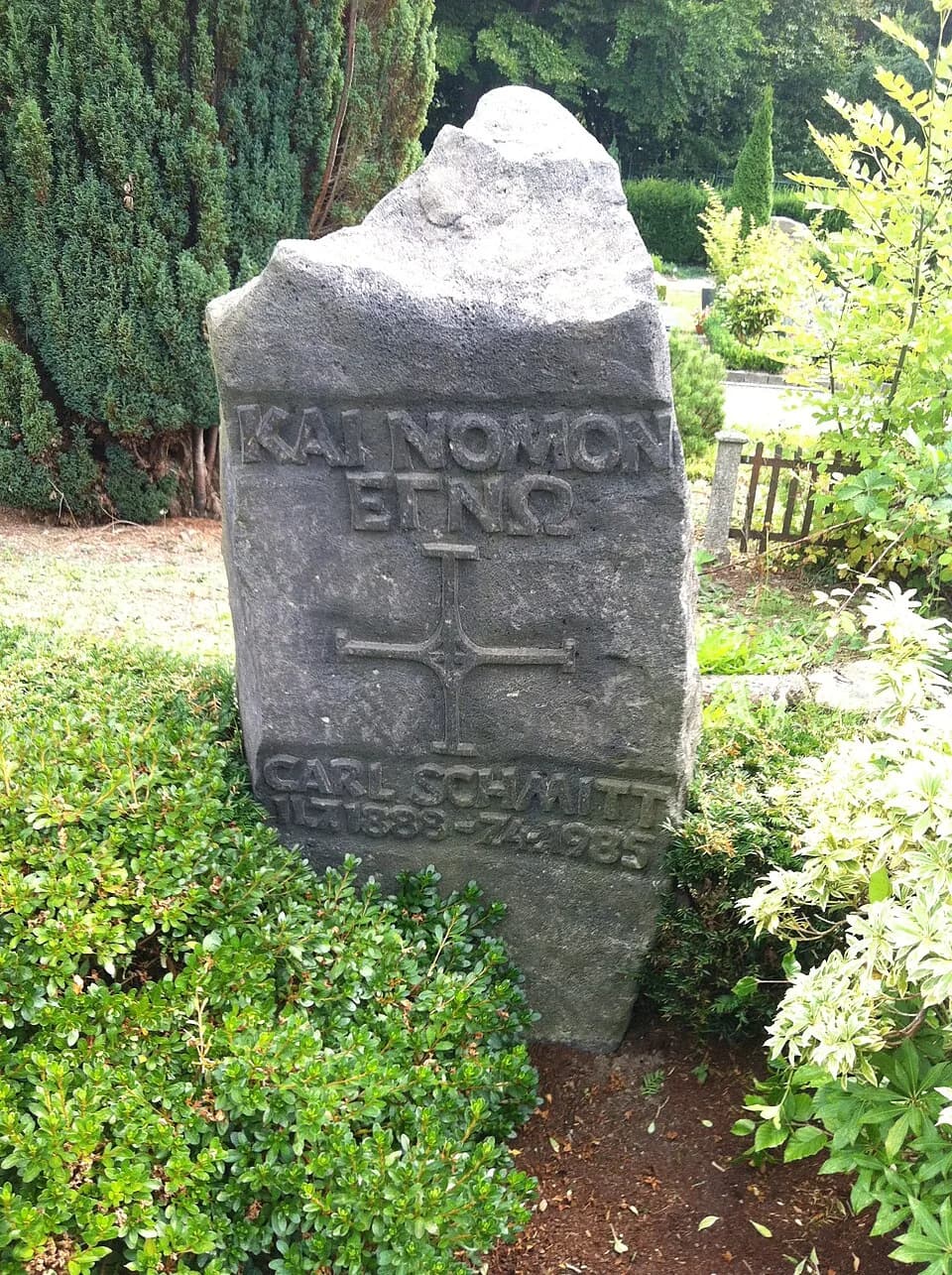 Carl Schmitt - Tombstone of Carl Schmitt