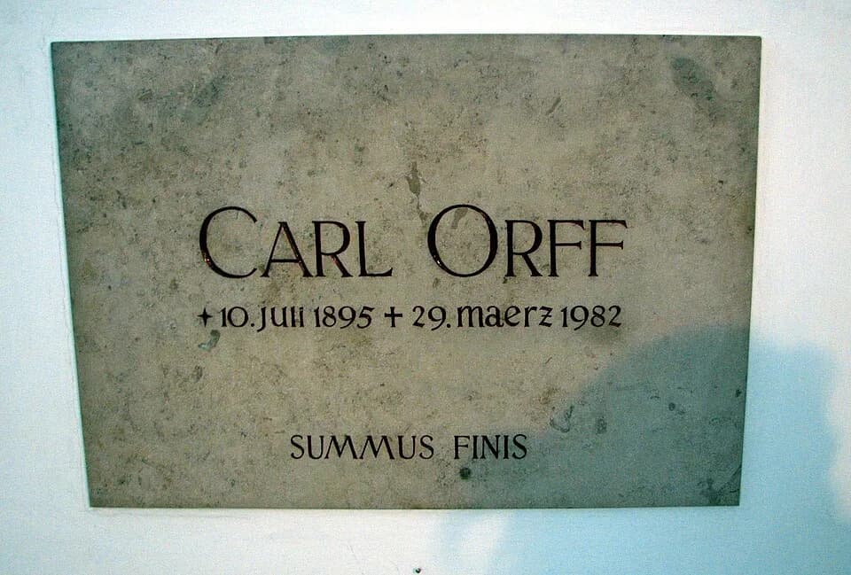 Carl Orff - Orff burial inscription Andechs.JPG