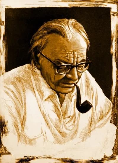 Carl Orff - Portrait Carl OrffRadierung und geschabte Aquatinta