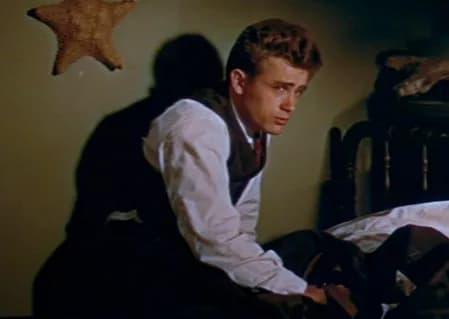 James Dean - Cropped screenshot of James Dean in the trailer for the film East of Eden