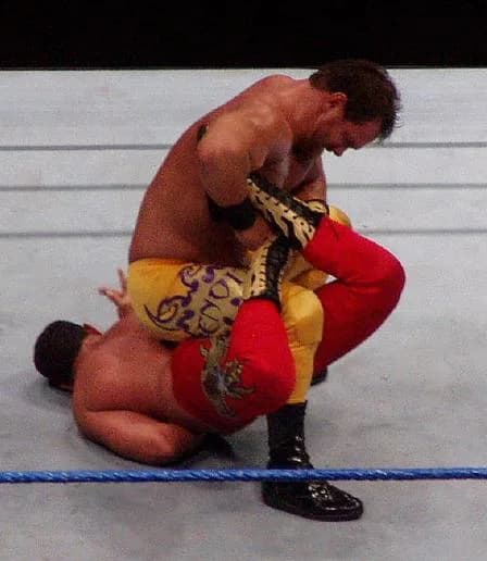 Chris Benoit - Benoit's Sharpshooter on Chavo Guerrero, Jr.