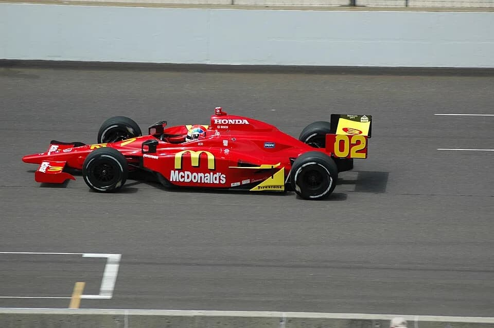 Justin Wilson - Justin Wilson at Indianapolis 500 practice.