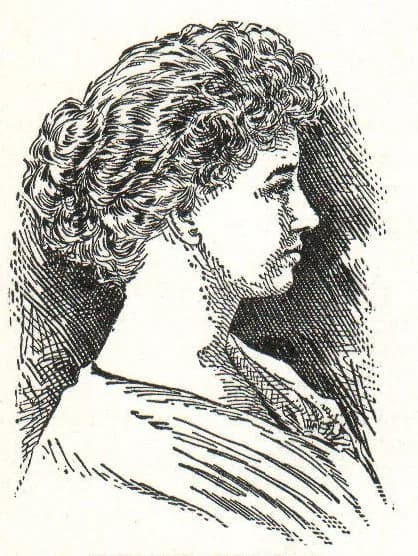 Helen Keller - Line drawing of Helen Keller