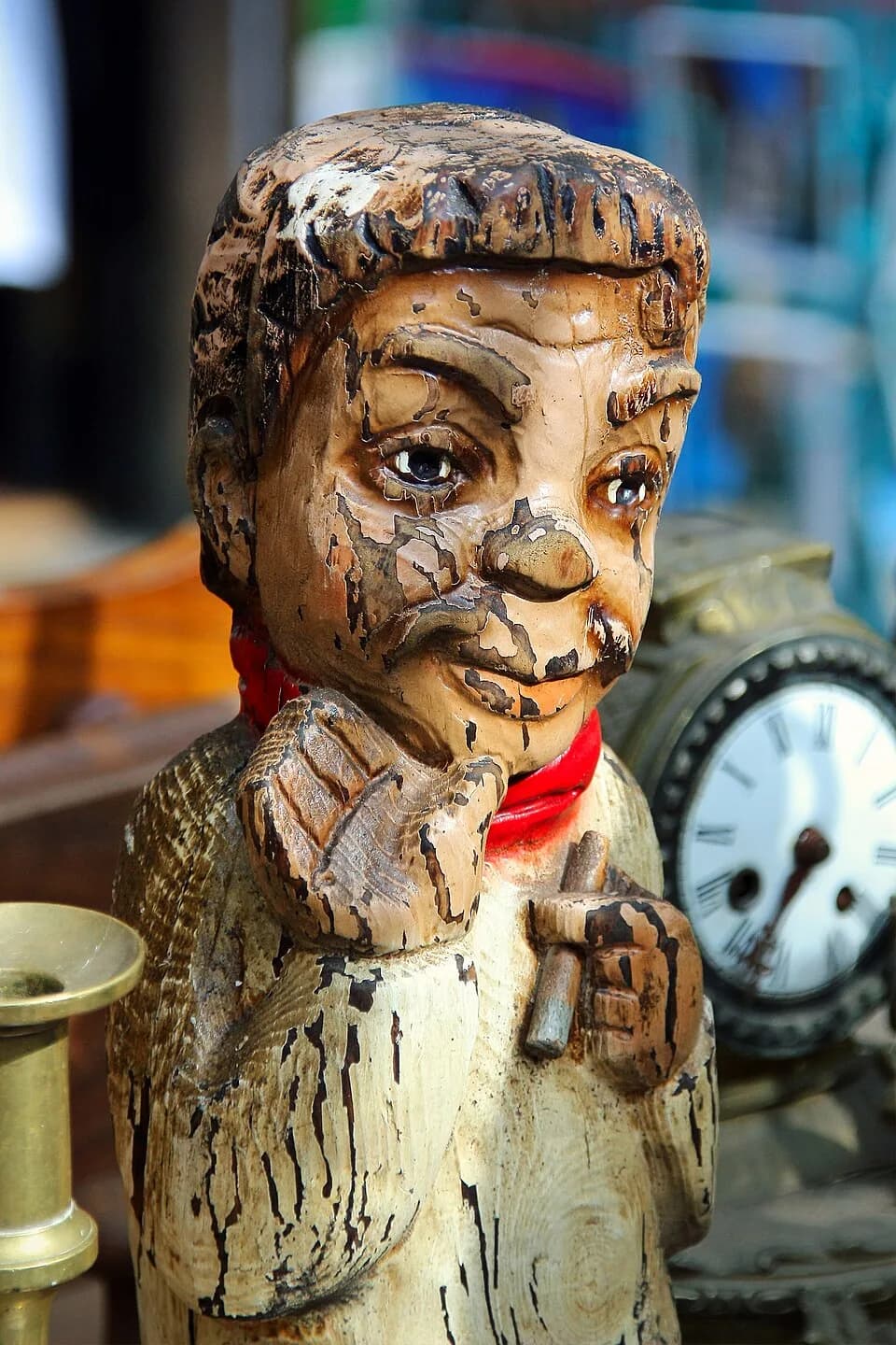 Cantiflas - Talla de Cantinflas en un rastro de Oviedo.