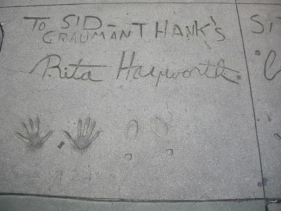 Rita Hayworth - Grauman's Chinese Theatre, rita hayworth