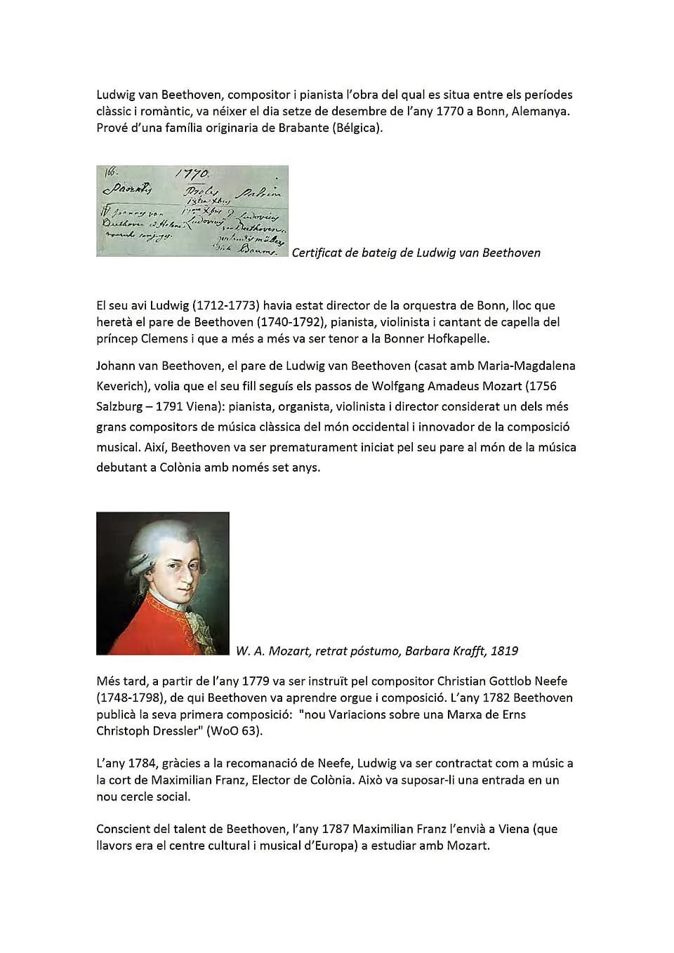 Ludwig van Beethoven - This document is a complete biography of Beethoven