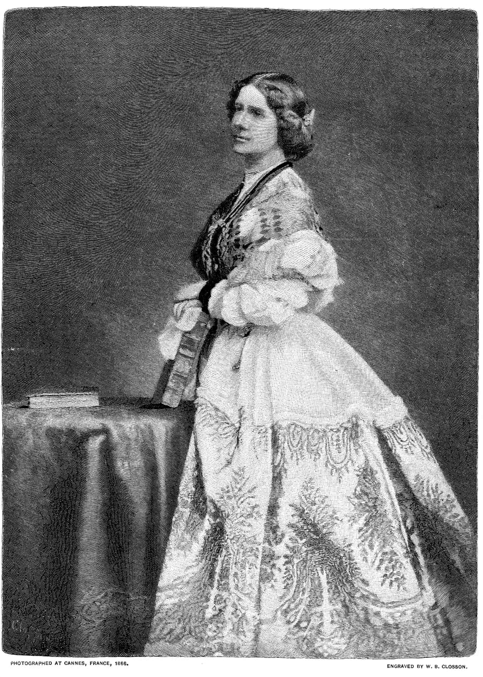 Jenny Lind - Jenny Lind-Goldschmidt, photographed at Cannes, 1866.