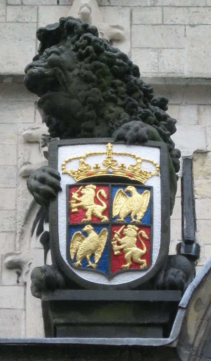 Louis Bonaparte - Coat of arms of the Kingdom of Holland as used from 1806 to 1810 by Louis Napoleon. Original on the town hall of Gouda, The Netherlands. (Repainted in 2008)