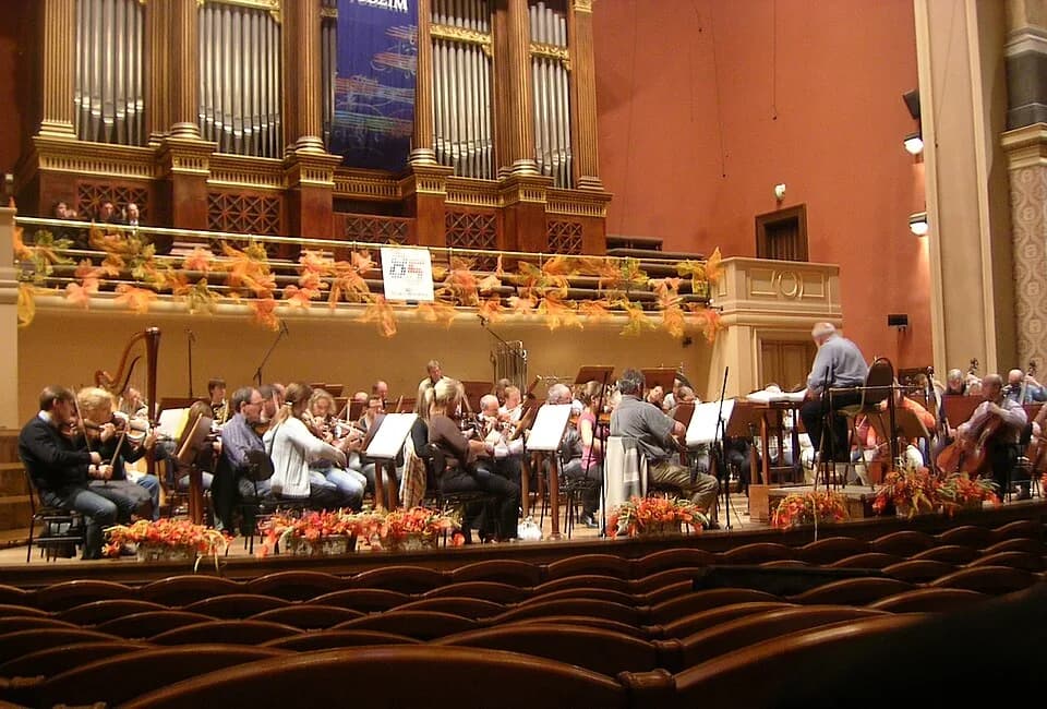Krzysztof Penderecki - Krzysztof Penderecki and Sinfonia Varsovia, rehearsal, Prague Autumn International Music Festival 2008
