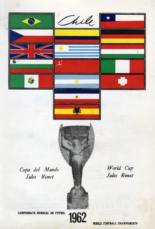 Jules Rimet - Participating teams in the FIFA World Cup 1962.