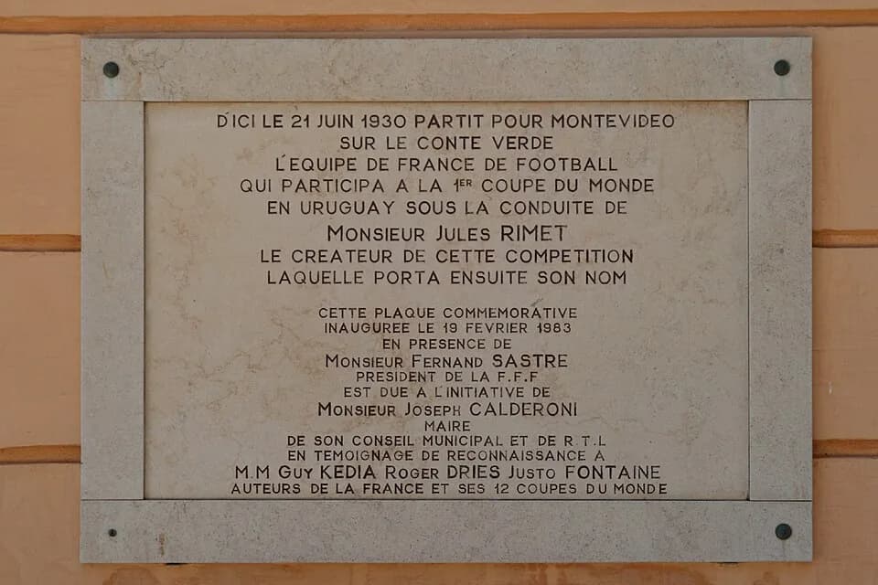 Jules Rimet - Villefranche - Commemoration