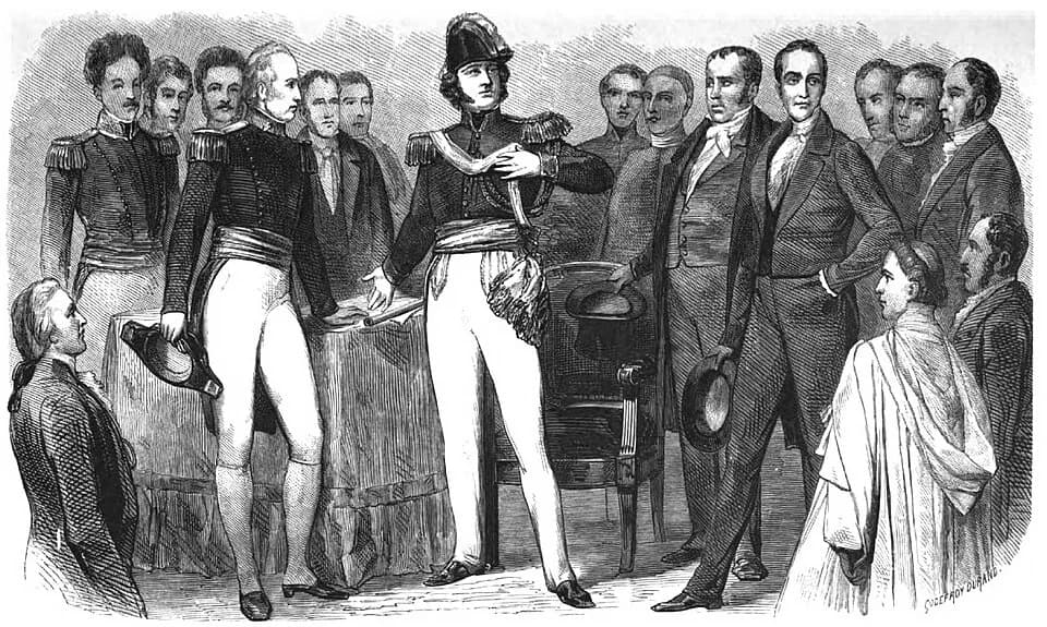 Bernardo O'Higgins - Abdicación de Bernardo O'Higgins Riquelme. Bernardo O'Higgins (Chillán, Capitanía General de Chile, 20 de agosto de 1778-Lima, Perú, 24 de octubre de 1842) fue un militar y políti