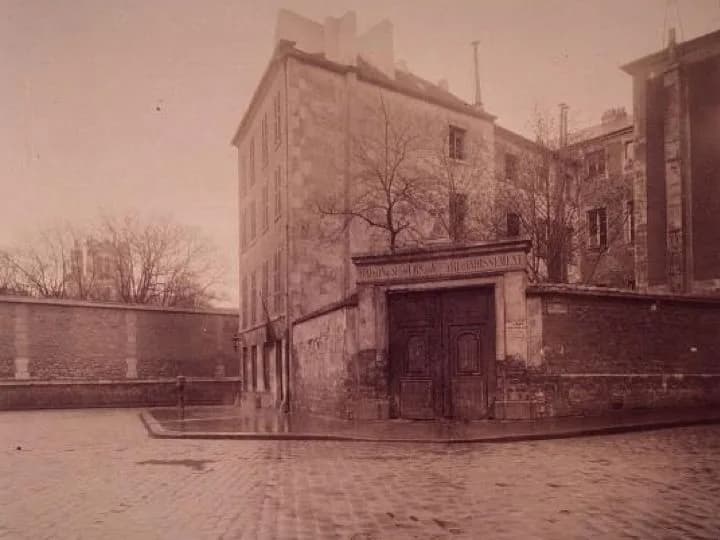 Emmanuel Levinas - Coin de la rue Blainville et de la rue Thouin au niveau de l'actuelle place Emmanuel-Levinas à Paris. Photo d'Eugène Atget 1901.