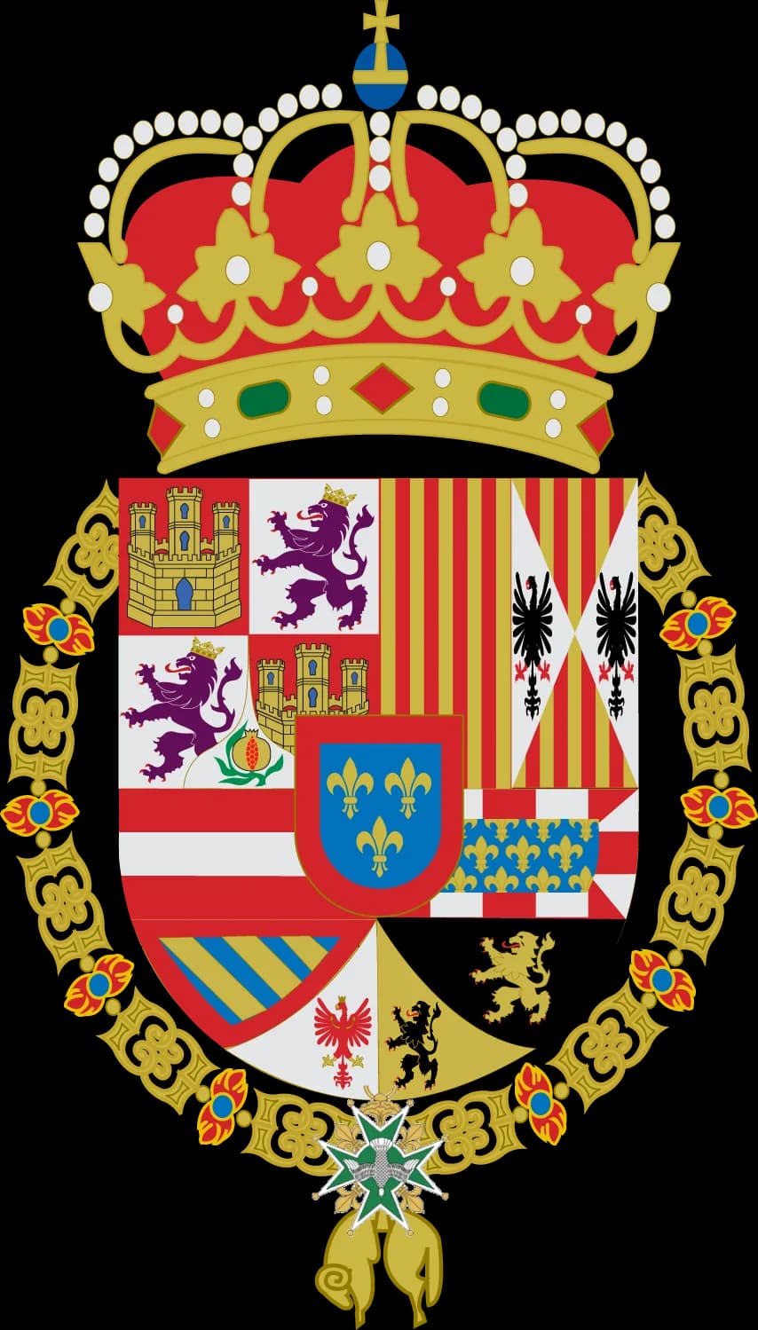 Louis I of Spain - Coat of arms of the king Philip V of Spain (also Louis I and Ferdinand VI)
