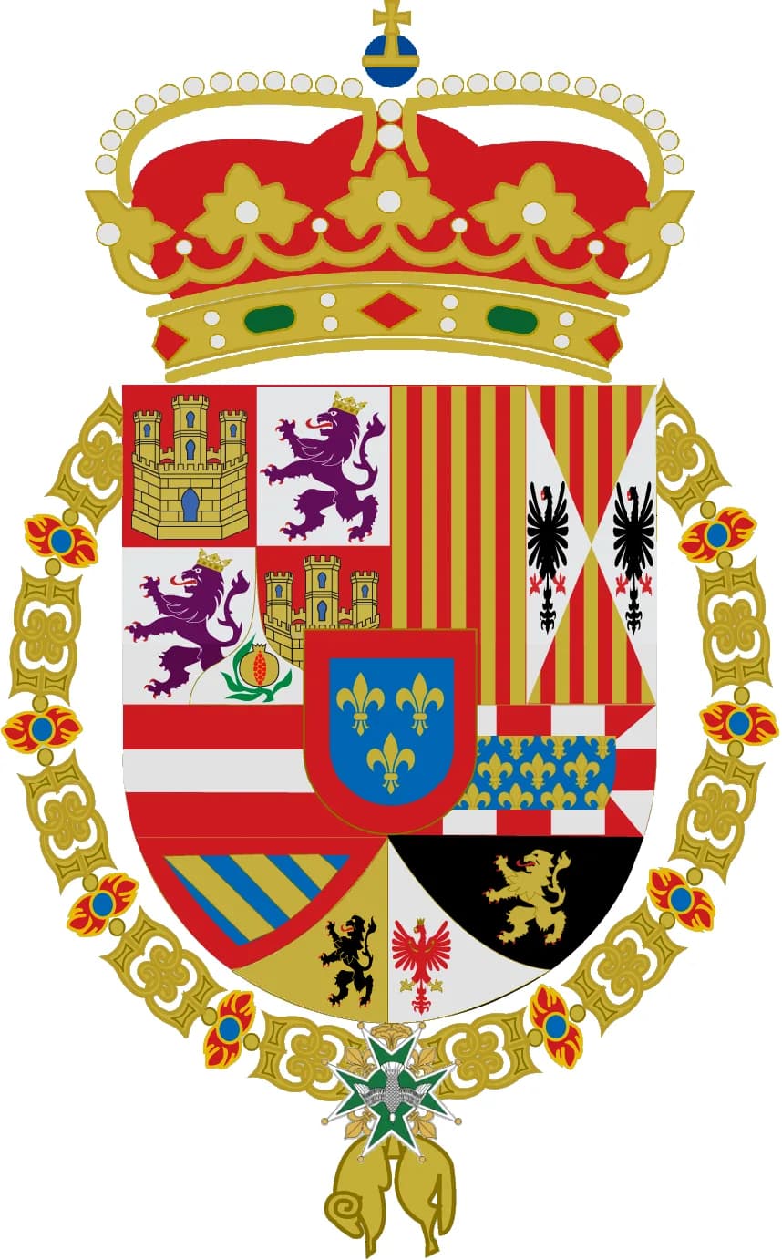 Louis I of Spain - Coat of Arms of the Prince of Asturias, Heir of the Crown of Spain (1700-1761)