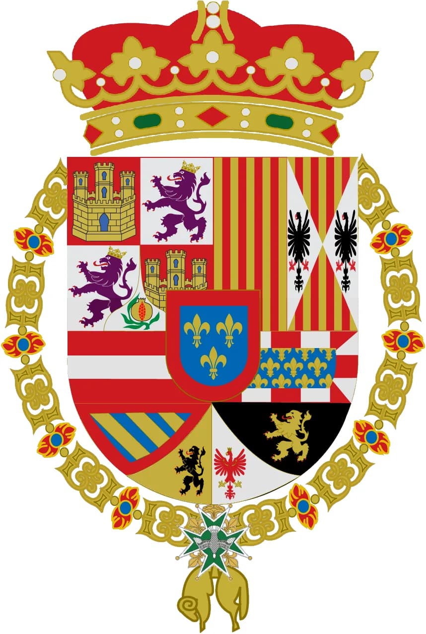 Louis I of Spain - Coat of Arms of the infante Luis de Borbón (1727 –1785), before he abandoned the ecclesiastical life