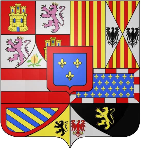 Louis I of Spain - Coat of Arms's Shield of the Prince of Asturias, Heir of the Crown of Spain (1700-1761). (Undifferenced Arms).