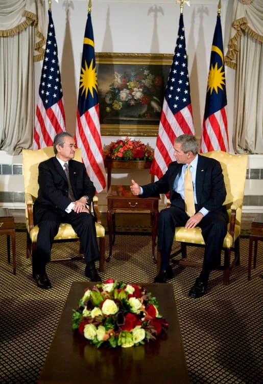Abdullah Ahmad Badawi - President George W. Bush meets with Prime Minister Abdullah bin Ahmad Badawi of Malaysia, Monday, Sept. 18, 2006, during the President's visit to New York City for the United N