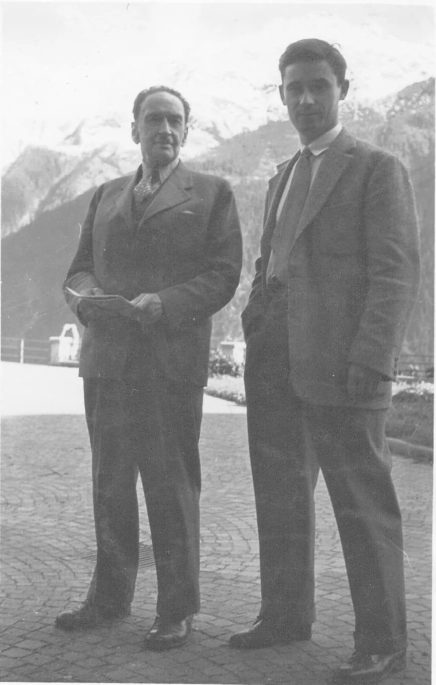 Hans von Euler-Chelpin - Taking advantage of a Congress in Italy, 1950, Hans von Euler travelled to Sondalo Villaggio Sanatoriale and met his collaborator Mario Bracco