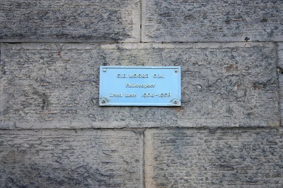 G. E. Moore - Plaque to G E Moore, 11 Buccleuch Place, Edinburgh