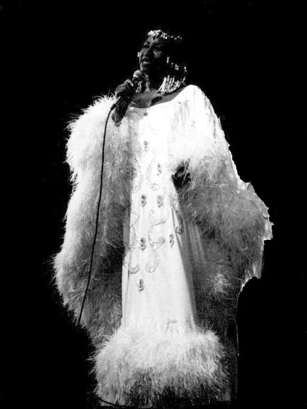 Celia Cruz - Singer Celia Cruz in Paris, France.