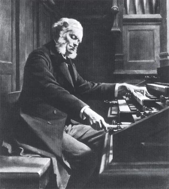 César Franck - Photo of Jeanne Rongier's César Franck at the Organ