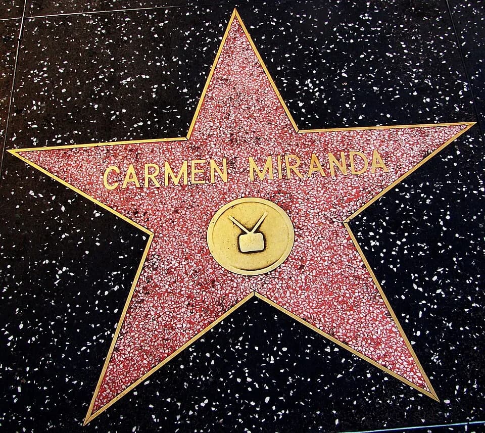 Carmen Miranda - Hollywood Walk of Fame - Carmen Miranda, south side of the 6200 block of Hollywood Boulevard
