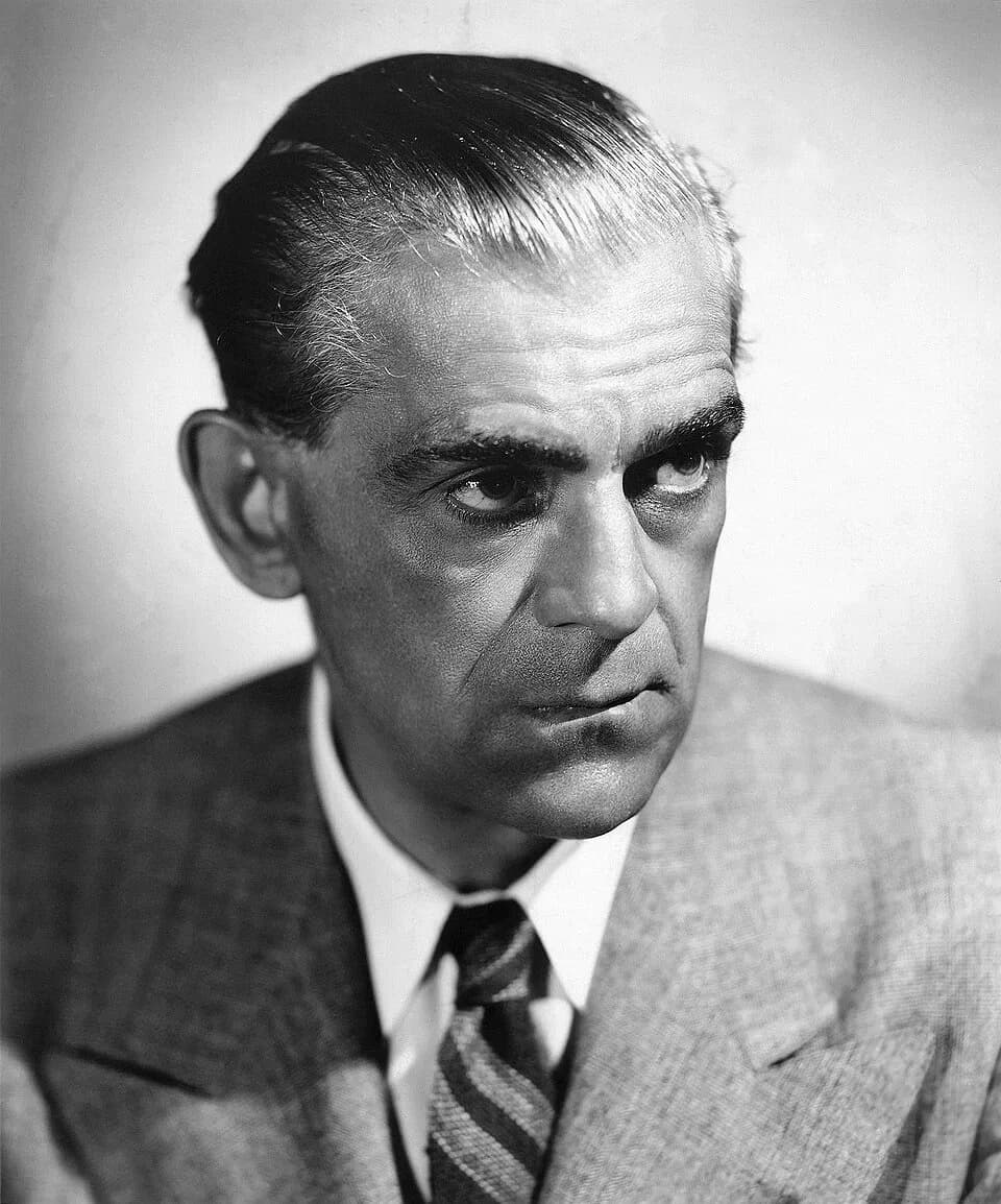 Boris Karloff - Fotografía promocional del actor británico Boris Karloff.
