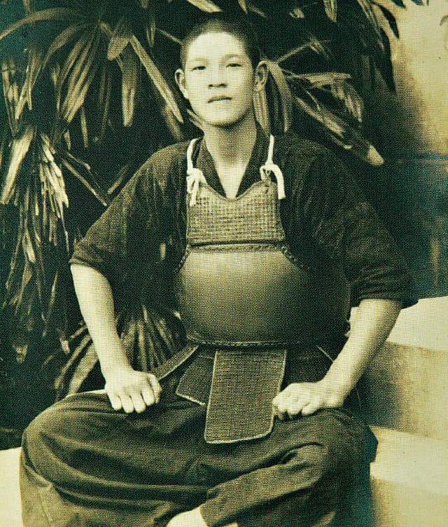Lee Teng-hui - Lee Teng-hui, later President of Taiwan, wearing kendo protector as a junior high school student in Taiwan under Japanese rule.
