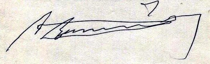 Alfonso García Robles - Alfonso García Robles signature.