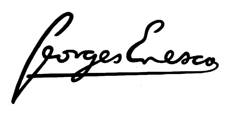 George Enesco - Signature de Goerges Enesco