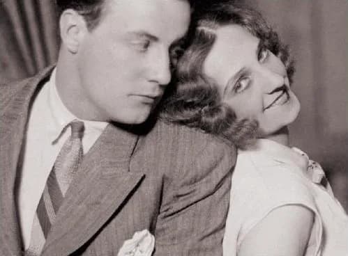 Johannes Heesters - Johannes Heesters with his fianceé Wiske Ghijs in 1928.