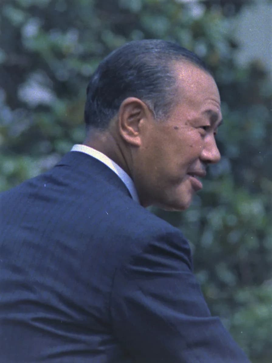Kakuei Tanaka - Japanese Prime Minister Kakuei Tanaka during a visit to the White House in 1973