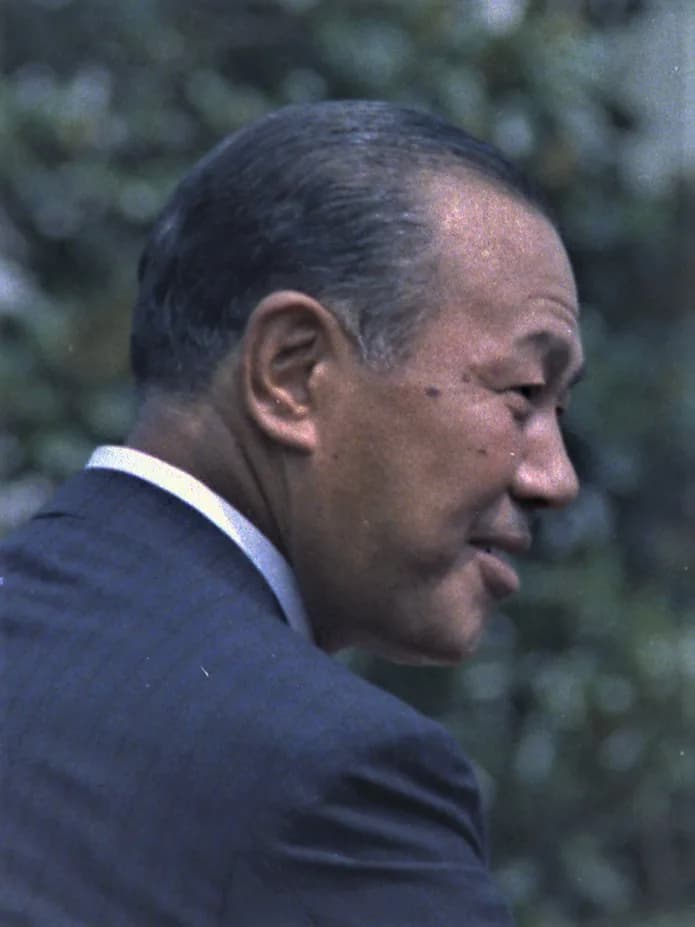 Kakuei Tanaka - Japanese Prime Minister Kakuei Tanaka during a visit to the White House in 1973