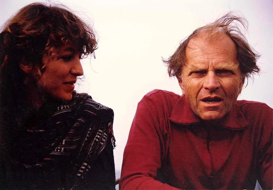 Paul Feyerabend - Paul Feyerabend and Grazia Borrini Feyerabend (Crete,1980s)