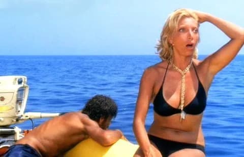Lina Wertmüller - screenshot from Italian film Travolti da un insolito destino nell'azzurro mare d'agosto (1974)