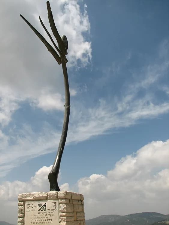 Else Lasker-Schüler - Angel for Jerusalem, monument to Else Lasker-Schüler from Horst Meister in Aminadav Forest in Jerusalem.