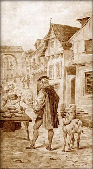 Wenceslaus IV of Bohemia - Hugo Shüllinger (1852-1919) - Král Václav chodí v přestrojení mezi lid