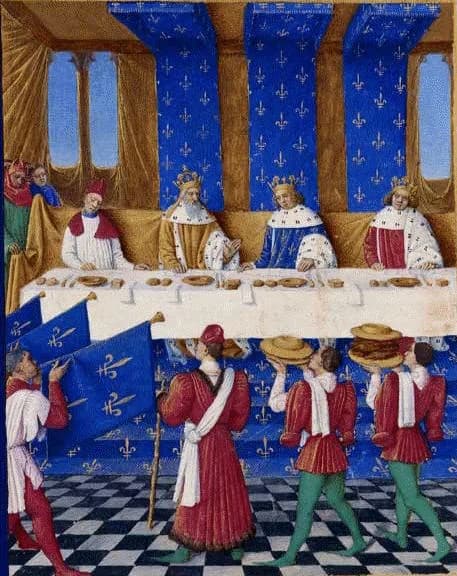 Wenceslaus IV of Bohemia - Karel V. hostí Karla IV a Václava IV.