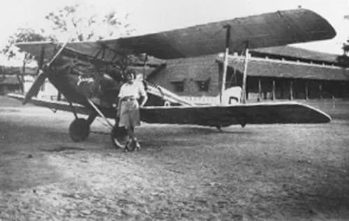 Amy Johnson - Photograph of Amy Johnson and Jason at Jhansi, India.